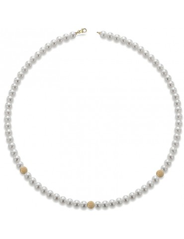 Collana Lelune - Classic - Perle  4,5 - 5 mm - Oro Giallo - LLNK0350Y