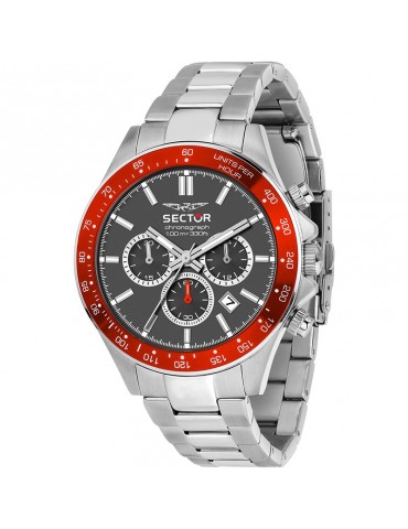 Sector Watch - 230 - Silver and Red - 43mm - Gray - R3273661036