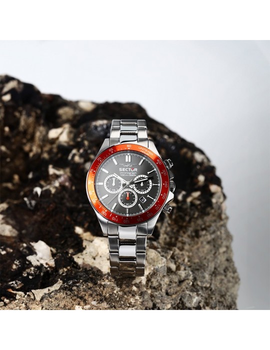 Sector Watch - 230 - Silver and Red - 43mm - Gray - R3273661036