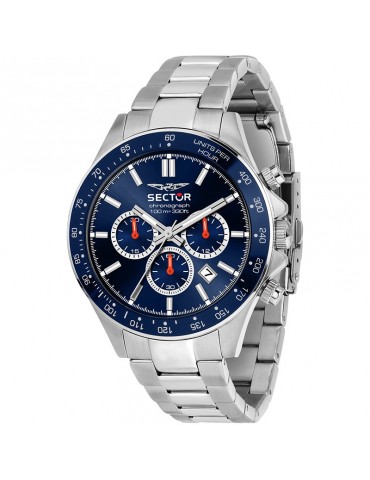Orologio Sector - 230 - Multifunzione - Silver - 43mm -Blu-R3273661037