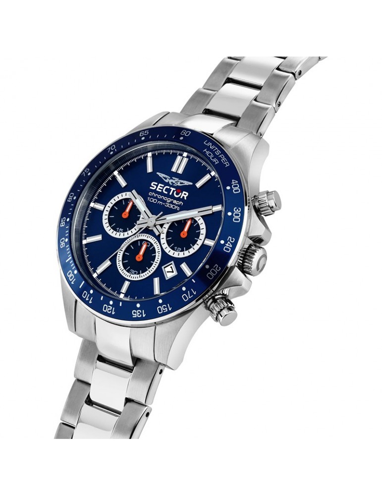 Sector Watch - 230 - Multifunction - Silver - 43mm - Blue-R3273661037