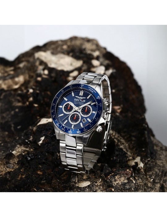 Sector Watch - 230 - Multifunction - Silver - 43mm - Blue-R3273661037