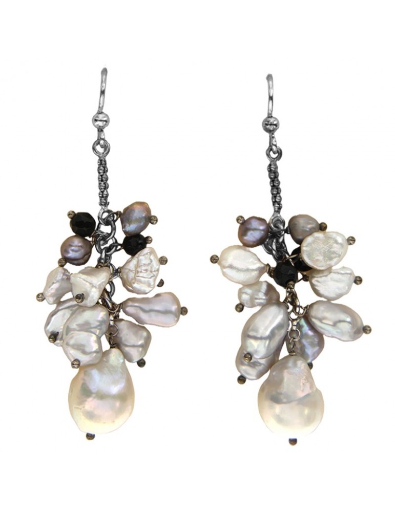 Della Rovere Earrings - Pendants - Cluster of Baroque Pearls - 21490S160