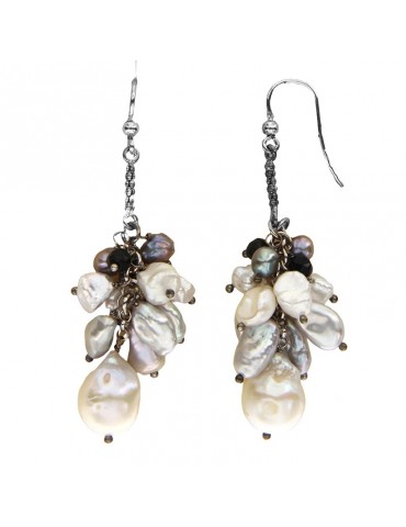 Della Rovere Earrings - Pendants - Cluster of Baroque Pearls - 21490S160 2