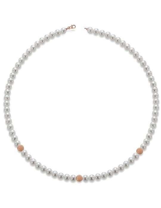 Lelune Classic Necklace with Cultivated Pearls 5,5-6 mm for Women - 0