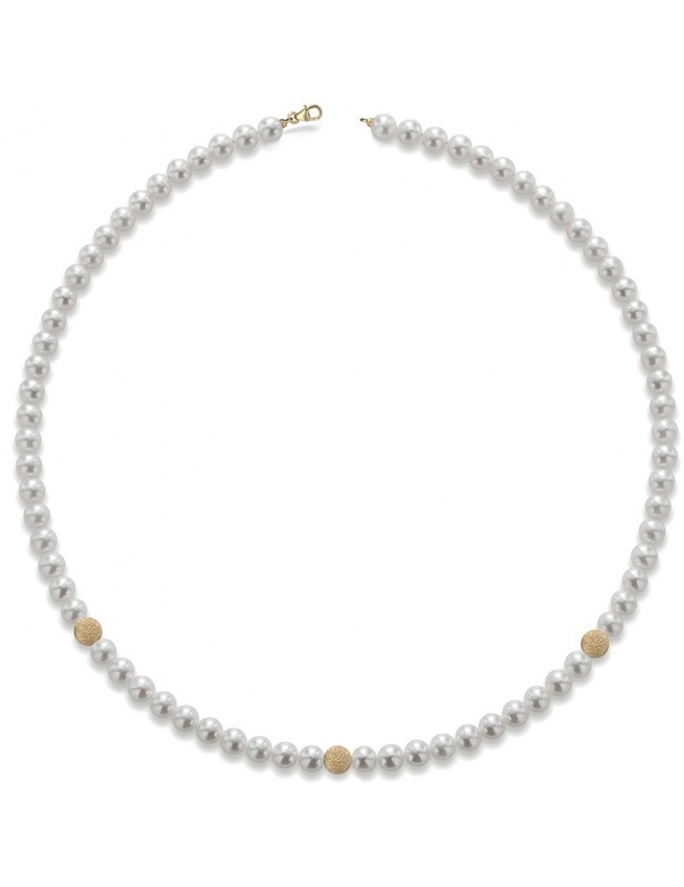 Collana Lelune - Classic - Perle  5,5 - 6 mm - Oro Giallo - LLNK0360Y