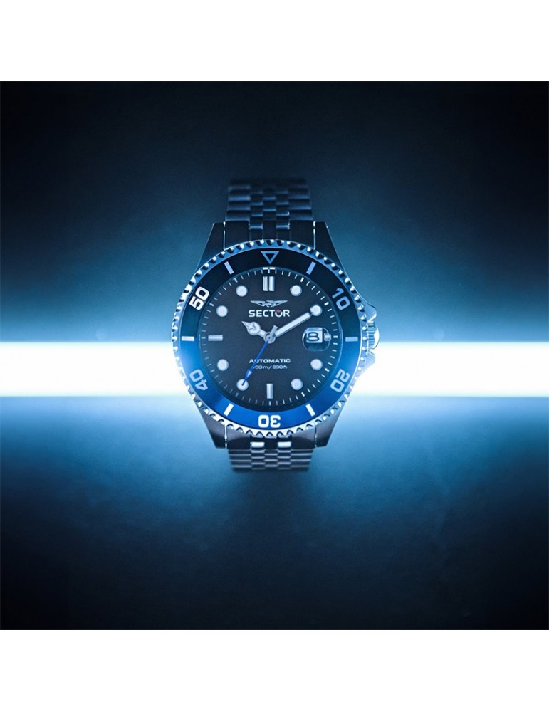 Orologio Sector - 230 - Automatico - Silver - 43mm - Blu - R3223161016