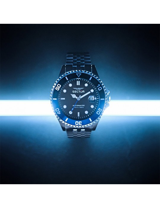 Orologio Sector - 230 - Automatico - Silver - 43mm - Blu - R3223161016