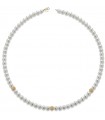 Collana Lelune da Donna - Classic in Perle Coltivate d'Acqua Dolce 6 - 6,5 mm e Boules in Oro Giallo 18 Carati
