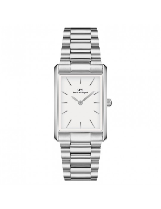 Daniel Wellington Watch-Bound 3-Link Silver-35x24mm-White-DW00100701