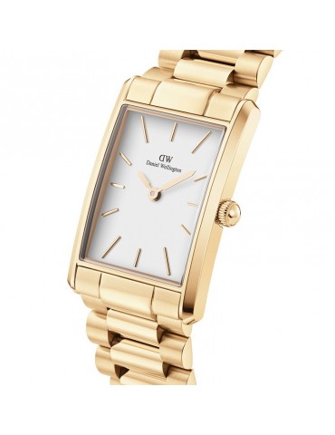 Orologio Daniel Wellington-Bound 3-Link Gold-35x24mm-Bianco-DW00100703 2