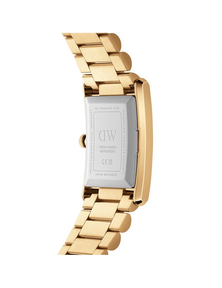 Orologio Daniel Wellington-Bound 3-Link Gold-35x24mm-Bianco-DW00100703