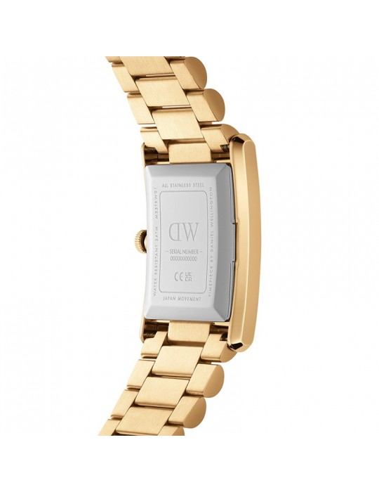 Orologio Daniel Wellington-Bound 3-Link Gold-35x24mm-Bianco-DW00100703