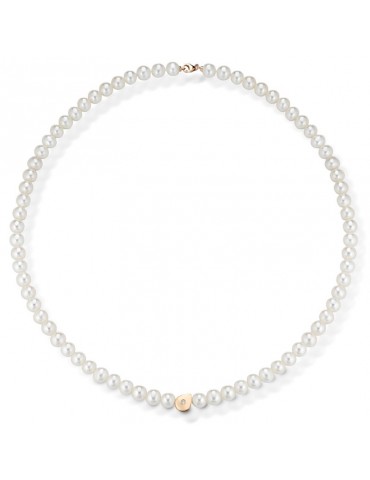 Collana Lelune - Moonlight - Perle - Oro Rosa - Diamanti - LLNK451