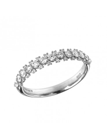 Buonocore Ring - in 18k White Gold with Natural Diamonds 0.60 carats - 0
