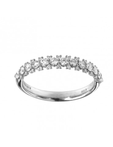 Buonocore Ring - in 18k White Gold with Natural Diamonds 0.60 carats - 0 2