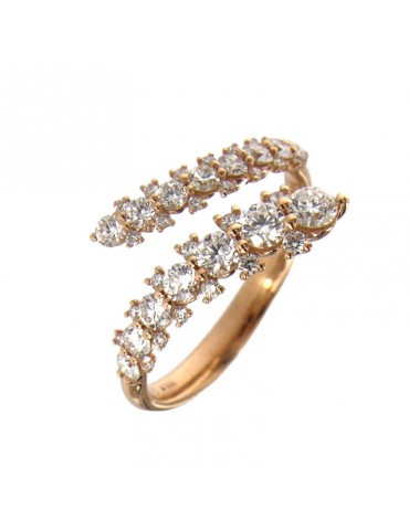 Anello Buonocore - Oro Rosa 18 carati - Diamanti Bianchi 1,05 ct - 1532A01DP 2