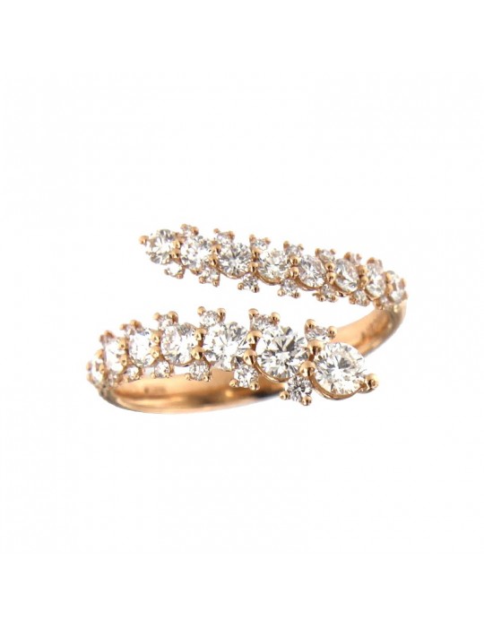 Anello Buonocore - Oro Rosa 18 carati - Diamanti Bianchi 1,05 ct - 1532A01DP