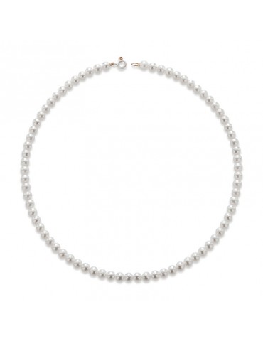 Collana Lelune - Moonlight - Oro Bianco - Oro Rosa - Perle - LLNK65