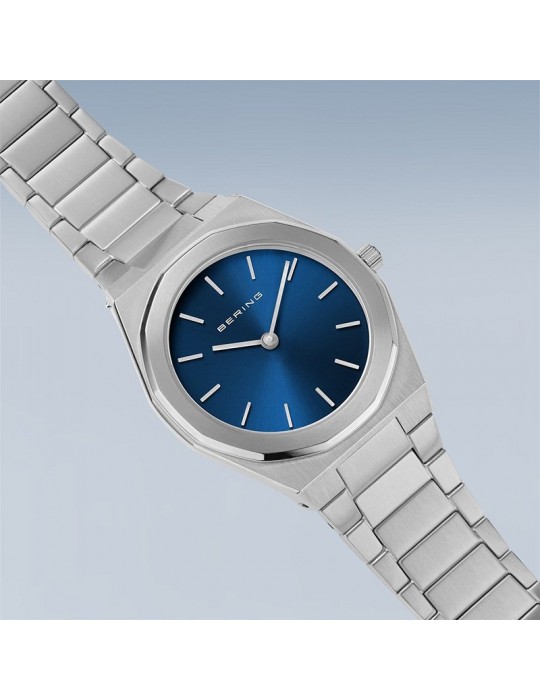 Orologio Bering - Classic - Solo Tempo - Silver - 32mm - Blu -19632707