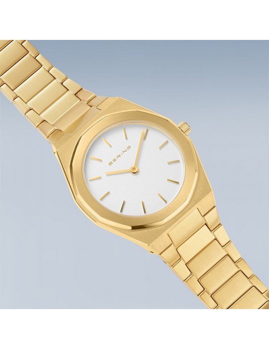 Bering Watch - Classic - Only Time - Gold - 32mm - White-19632730