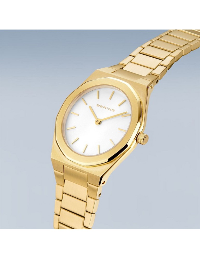 Bering Watch - Classic - Only Time - Gold - 32mm - White-19632730