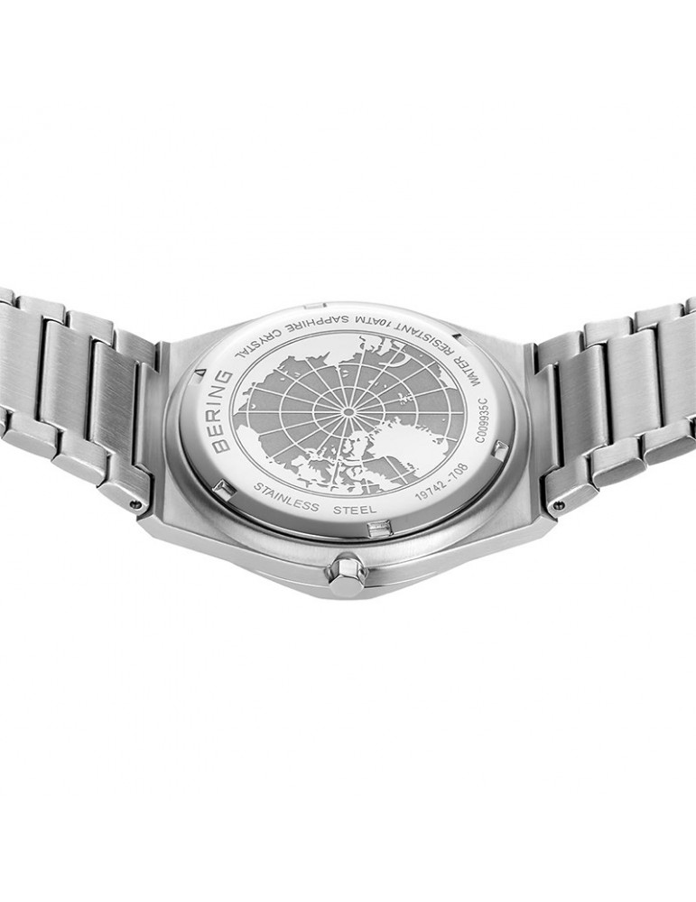 Orologio Bering - Classic - Tempo e Data - Silver -42mm-Verde-19742708