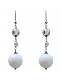 Della Rovere Earrings - Pendants - Hematite - White Agate - ORDRP038