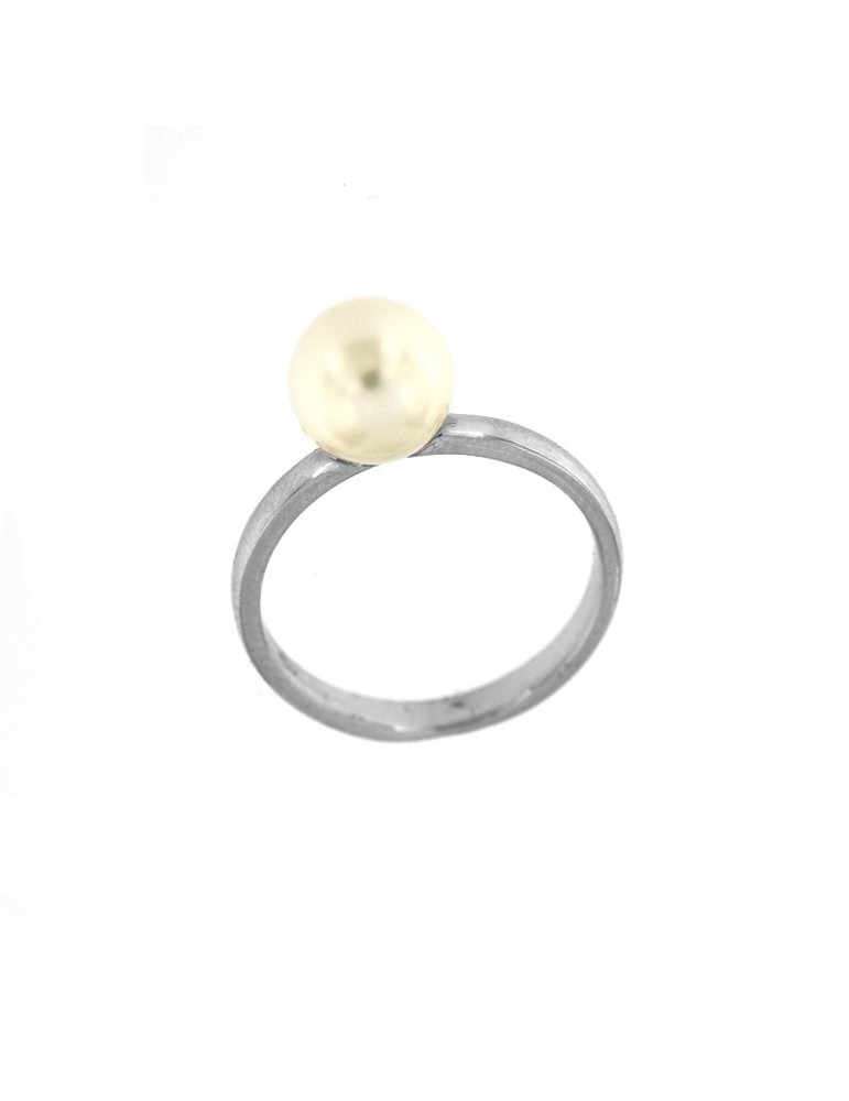 Anello Lelune  - Classic - Oro Bianco 18 Carati - Perla - LLRN12