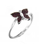 Chirico Ring with Ruby Butterfly and Diamonds for Woman - 0