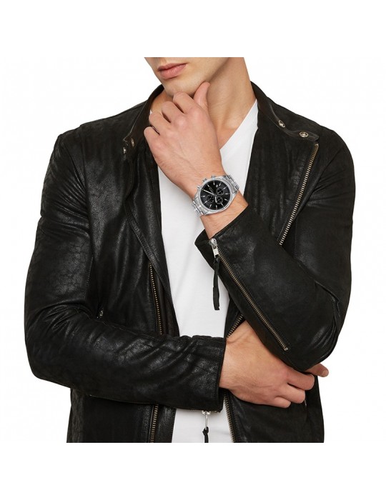 Orologio Breil Tribe  - Captain - Cronografo - Silver-42mm-Nero-EW0694