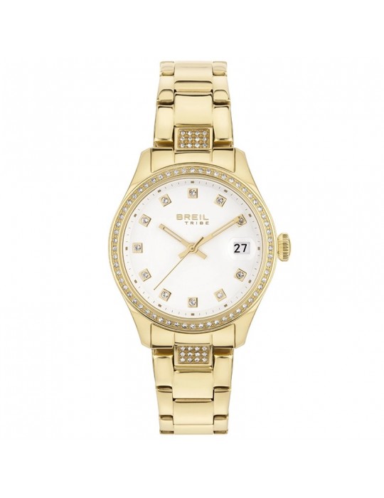 Breil Tribe Watch - Gold - 32mm - White - Crystals - EW0707
