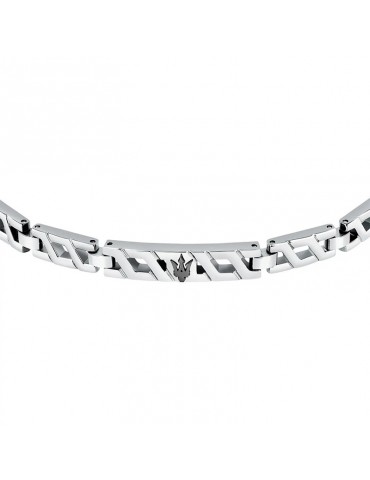 Maserati Bracelet - Iconic - 316L Steel - Black Trident -JM124AVD34 2