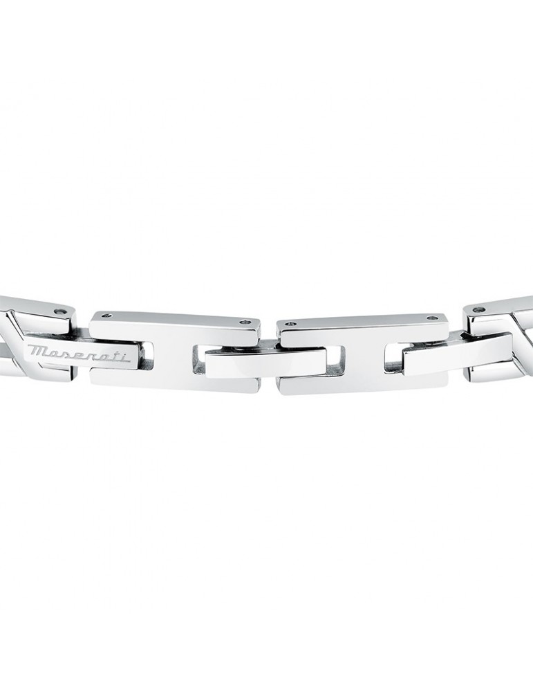 Maserati Bracelet - Iconic - 316L Steel - Black Trident -JM124AVD34