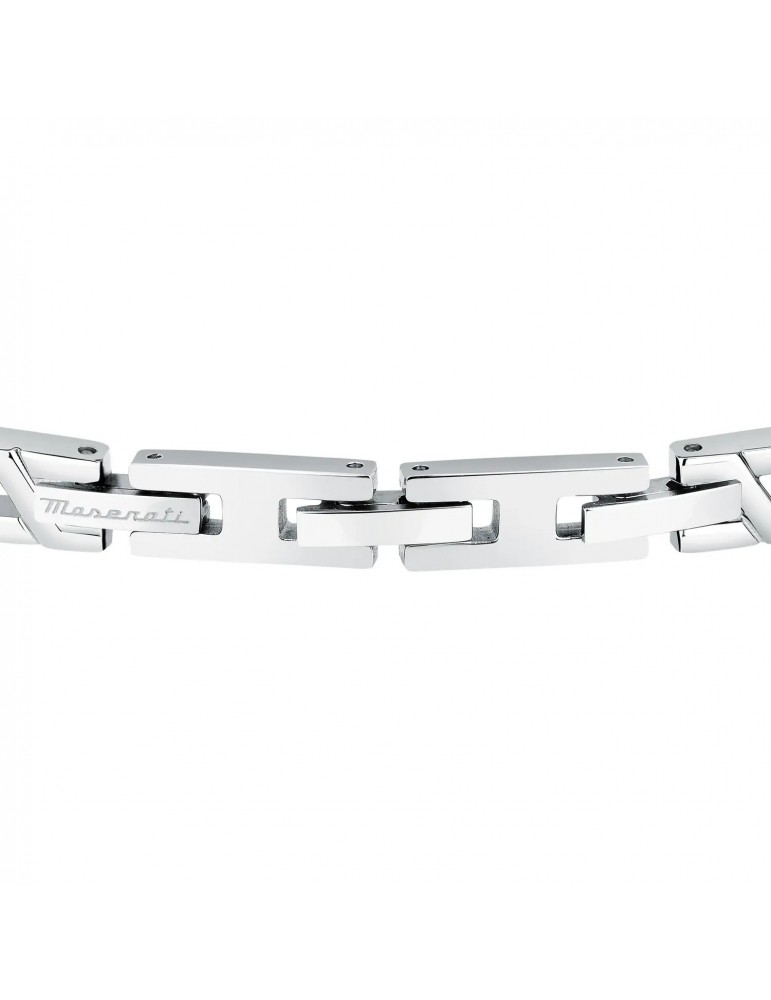 Bracciale Maserati-Iconic-Silver-Rose Gold-Tridente Centrale-JM124AVD37