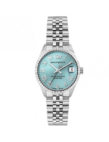 Philip Watch - Caribe Quartz Time and Date 31mm Turquoise - 0