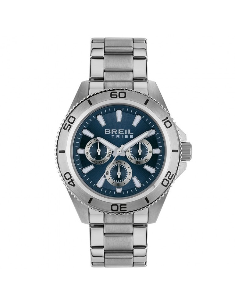 Orologio Breil Tribe - Challenge -Multifunzione-Silver-42mm-Blu-EW0710