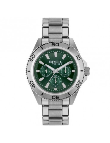 Breil Tribe watch - Challenge - Silver - 42mm - Green - EW0711