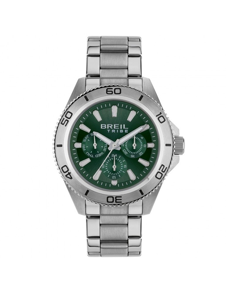 Breil Tribe watch - Challenge - Silver - 42mm - Green - EW0711