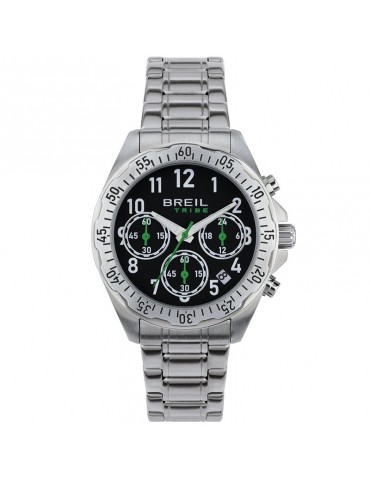 Breil Tribe Watch - Grow Up - Chronograph - Silver -37mm-Black-EW0712