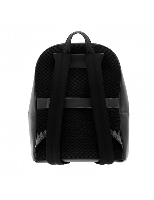 Pineider Backpack - Daily East in Black Smooth Calfskin - 0
