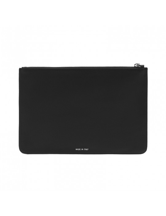 Pouch Medium Pineider - Daily in Black Smooth Calfskin - 0