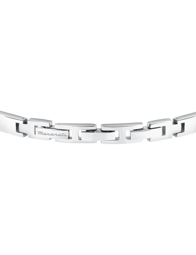 Bracciale Maserati - Ceramic - Elementi Neri -Tridente Rosè-JM224ATZ38