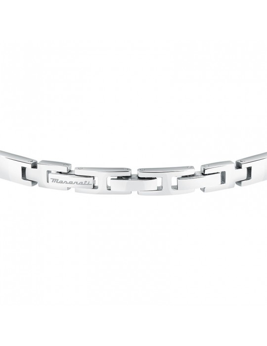 Bracciale Maserati - Ceramic - Elementi Neri -Tridente Rosè-JM224ATZ38