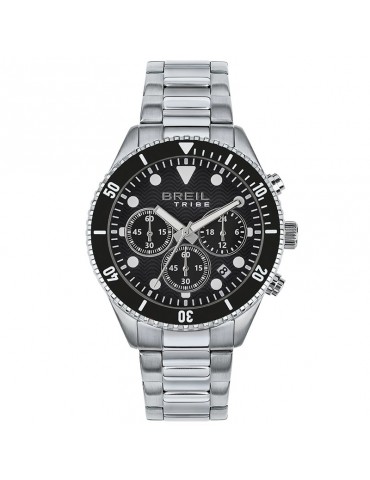 Breil Tribe Watch - Overhand - Chronograph - Silver-41mm-Black-EW0713