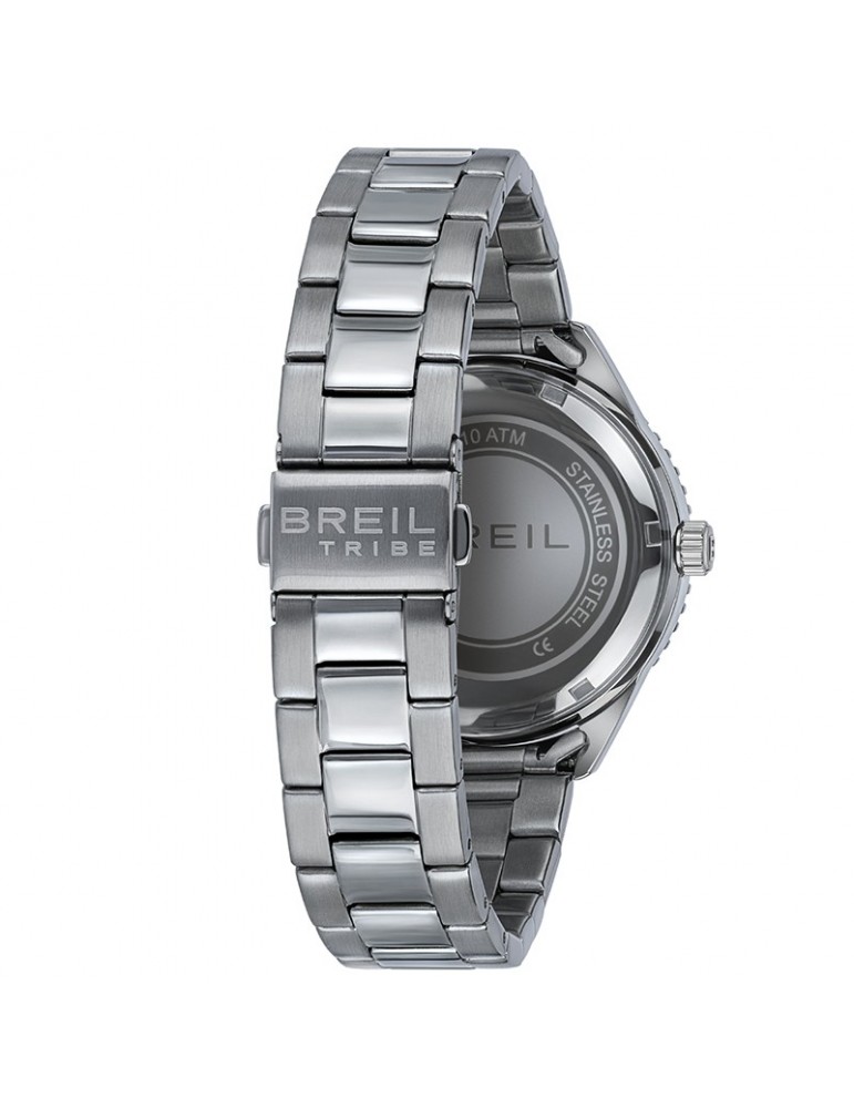 Orologio Breil Tribe - Overhand - Silver - 39mm - Blu e Rosso - EW0717