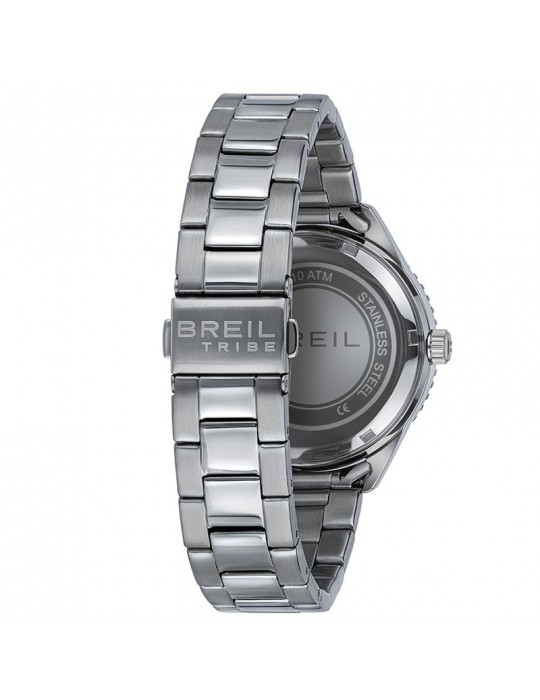 Orologio Breil Tribe - Overhand - Silver - 39mm - Blu e Rosso - EW0717