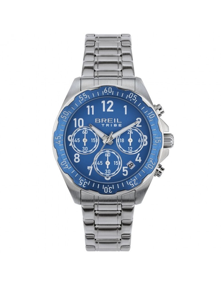 Breil Tribe Watch - Grow Up - Chronograph - Silver - 37mm - Blue - EW0719