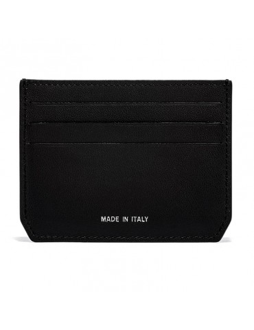 Pineider Credit Card Holder - in Black Smooth Calfskin with 6 compartments - 0 2