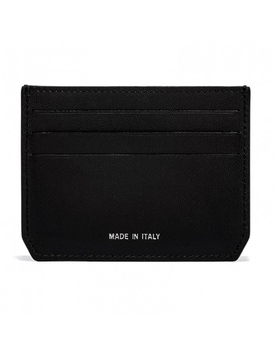 Porta Carte di Credito Pineider - in Pelle di Vitello Liscia Nero con 6 scomparti - PSS706056